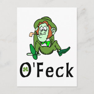Cartão Postal O'Feck Engraçado Irlandês