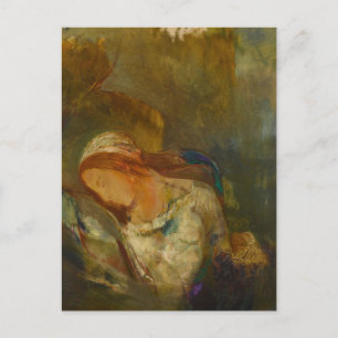 Cartão Postal Ofélia por Odilon Redon