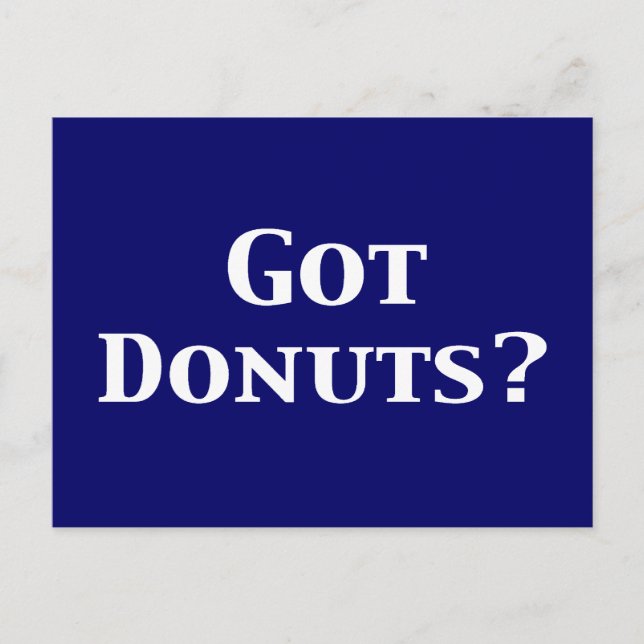 Cartão Postal Ofereceram Ofertas Rosquinha (Frente)