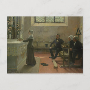 Cartão Postal Oferta à Virgem no Dia Seguinte ao