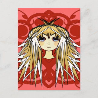 Cartão Postal Ofertas para Meninas de Animação