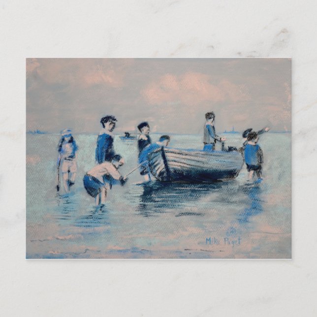 Cartão Postal Off New Brighton Shore - 1891 (Frente)