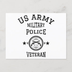 Cartão Postal Oficial de Polícia aposentado Veterano