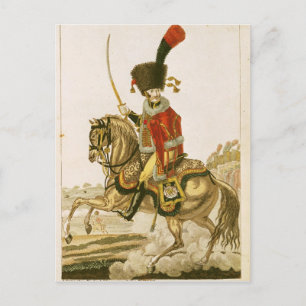 Cartão Postal Oficial dos Hussars da guarda imperial