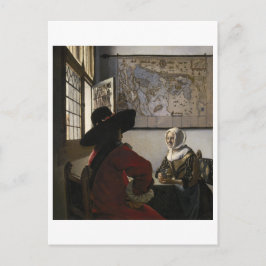 Cartão Postal Oficial e Garota Rindo de Johannes Vermeer