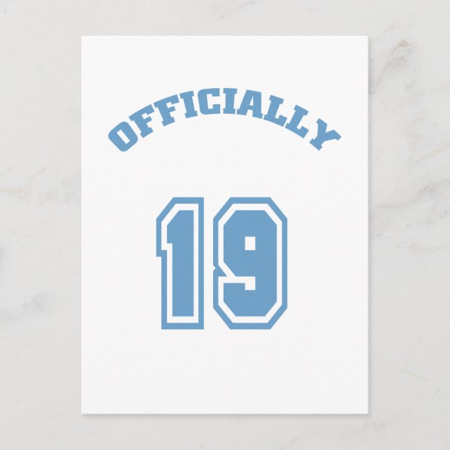 Cartão Postal Oficialmente 19 (Frente)