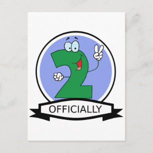 Cartão Postal Oficialmente 2 Banner de Aniversário