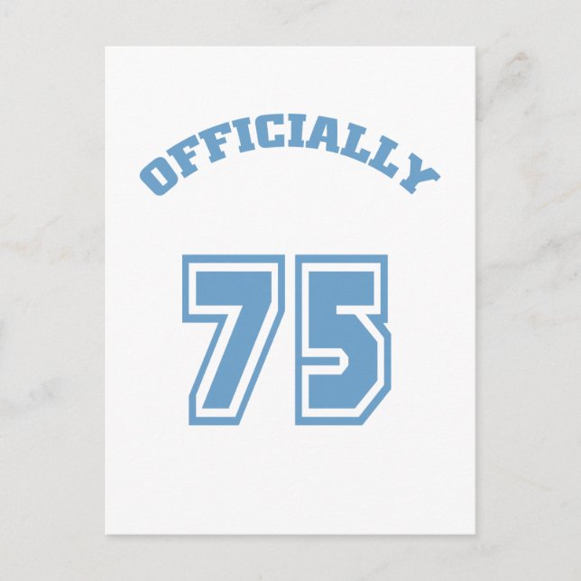Cartão Postal Oficialmente 75 (Frente)