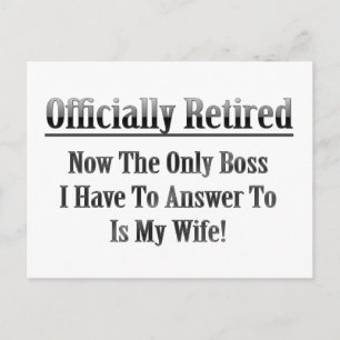 Cartão Postal Oficialmente Aposentado