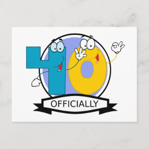 Cartão Postal Oficialmente bandeira de 40 aniversários