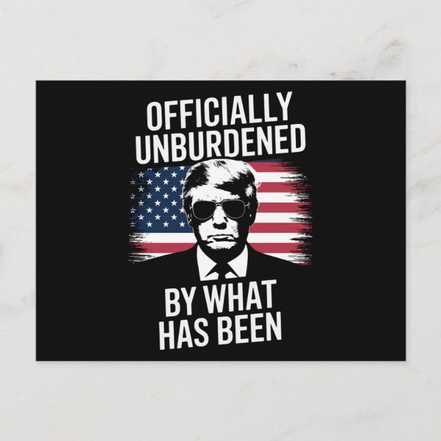 Cartão Postal Oficialmente Dessobrecarregada Pelo Que Foi Trump (Frente)