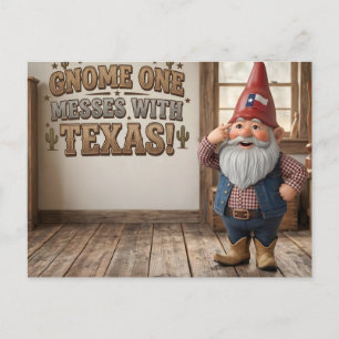 Cartão Postal "Oficina 'Gnome One Bagunça o Texas'"
