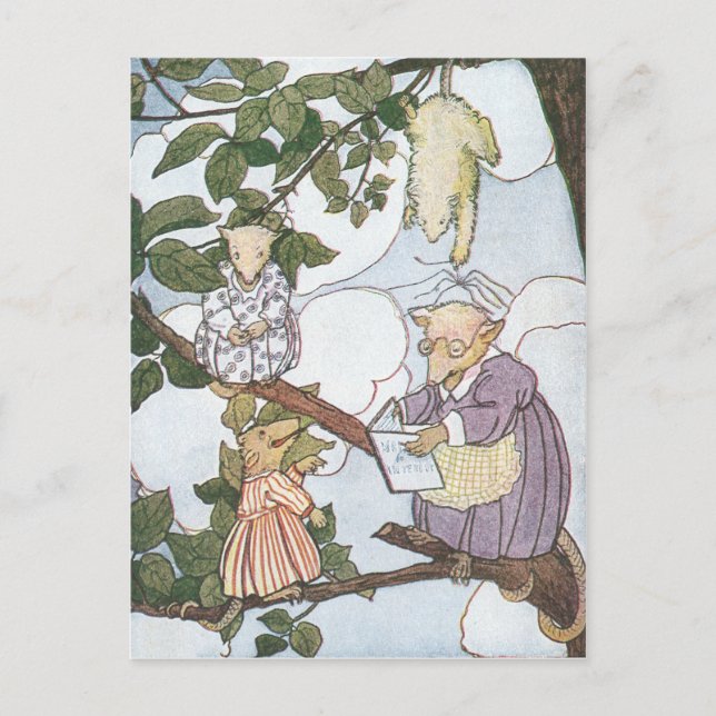 Cartão Postal Ogambms Fazem Estudantes Relutantes (Frente)