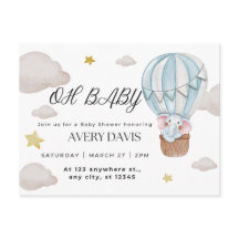 oh baby, elefante, azul