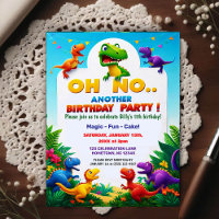 Oh Não! Outra Festa de Aniversário com Tema de Din