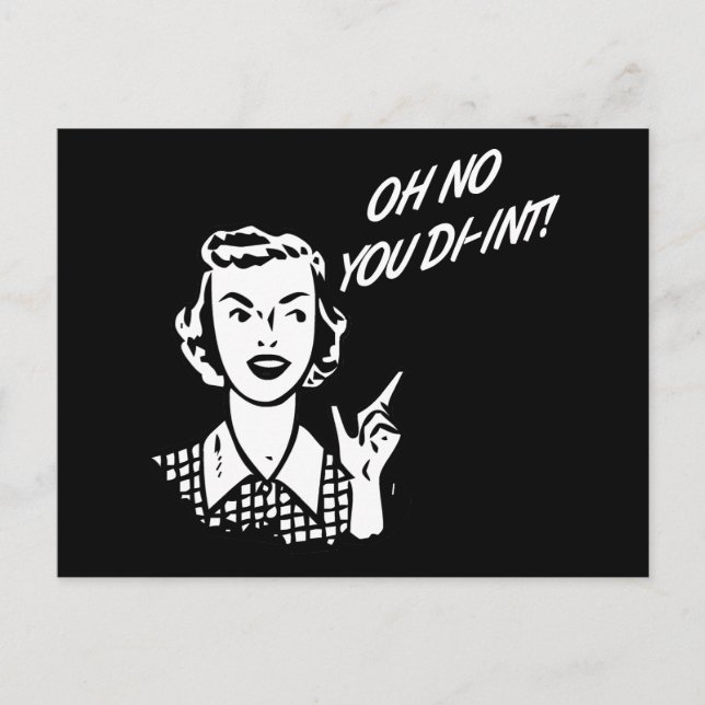 Cartão Postal OH NÃO, SENHOR. Ortroresp P&W (Frente)