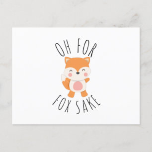 Cartão Postal Oh para Fox Sake