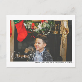 Cartão Postal Oh Que Foto Divertida Feliz Natal Personalizado