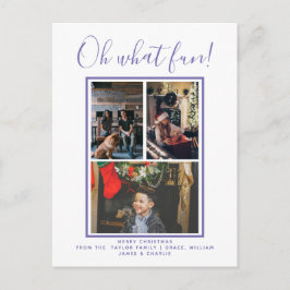 Cartão Postal Oh Que Foto Feriada de Natal Divertida Personaliza