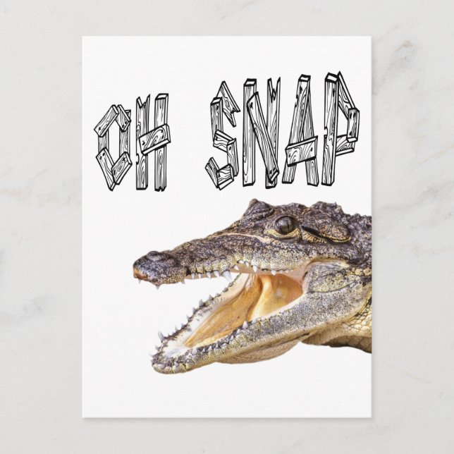 Cartão Postal OH SNAP - Gator Irritado (Frente)