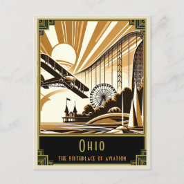 Cartão Postal Ohio | Art Deco