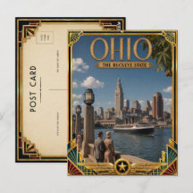 Ohio Arte Deco Antigo Vintage