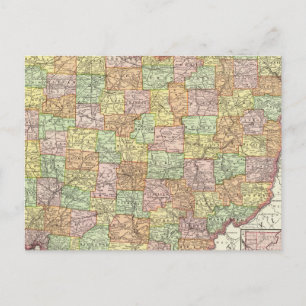 Cartão Postal Ohio e Hamilton County