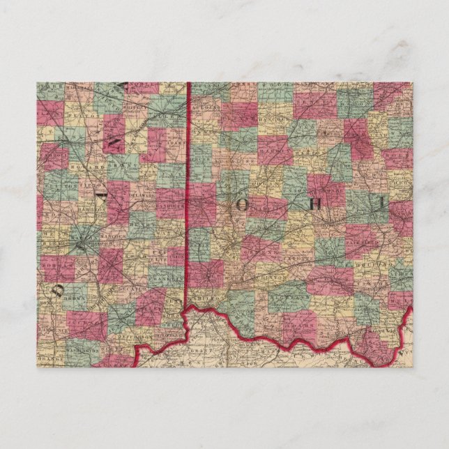Cartão Postal Ohio e Indiana 3 (Frente)
