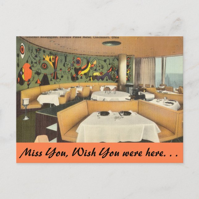 Cartão Postal Ohio, Hotel Terrace Plaza, Cincinnati (Frente)