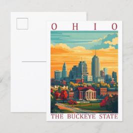 Cartão Postal Ohio, o Estado de Buckeye, EUA, Viagem Place