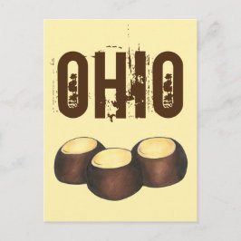 Cartão Postal Ohio OH Peanut Butter Buckeye Buck Eye Nut Candy