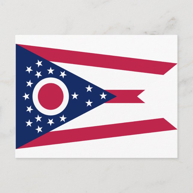 Cartão Postal Ohio State Flag (Frente)