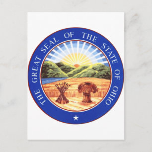 Cartão Postal Ohio State Seal