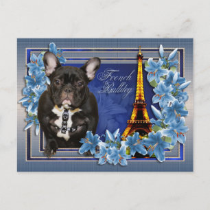 Cartão Postal OhLaLa Bulldog Francês
