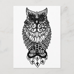 Cartão Postal Ohm Owl