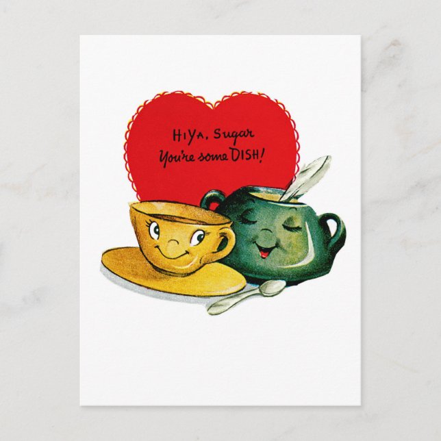 Cartão Postal Oi, Ya Sugar, você é um pouco de prato! (Frente)