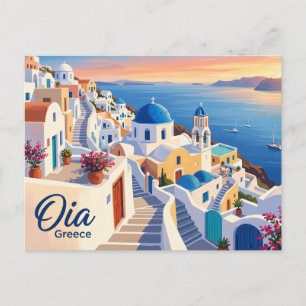 Cartão Postal Oia Grécia