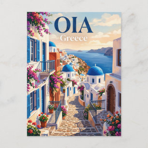 Cartão Postal Oia, Santorini, Egeu Meridional, Grécia Grécia