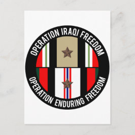 Cartão Postal OIF - OEF 1 estrela