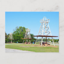 Oil Derrick Picnic Mesas, I-20 Highway, Texas