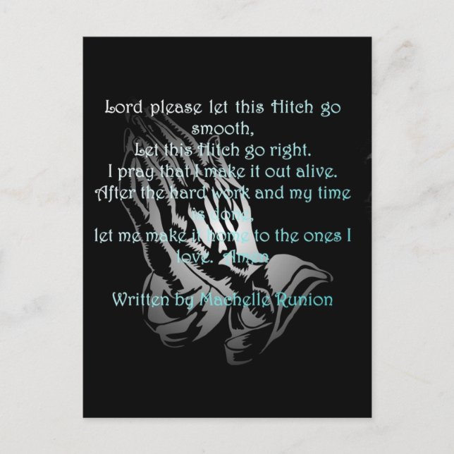 Cartão Postal Oilfield Prayer Runion (Frente)