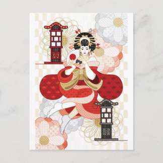 Cartão Postal Oiran e Andon
