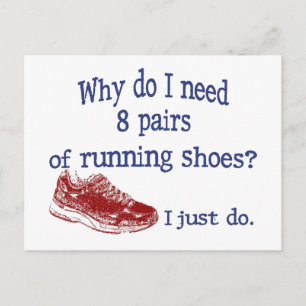 Cartão Postal Oito pares de Calçados em execução