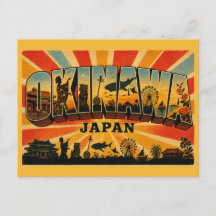Okinawa Japão Paraíso Tropical Arte Vintage