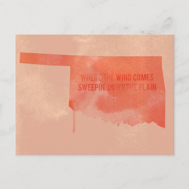 CARTÃO POSTAL OKLAHOMA (Frente)