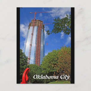 Cartão Postal Oklahoma City, Devon Tower Construction Postcard