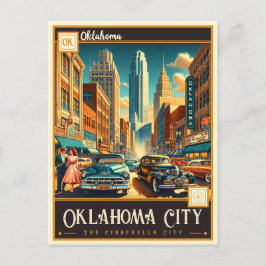 Cartão Postal Oklahoma City, Oklahoma | Vintage