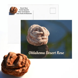 Cartão Postal Oklahoma Desert Rose Rocha do Estado Fotográfico