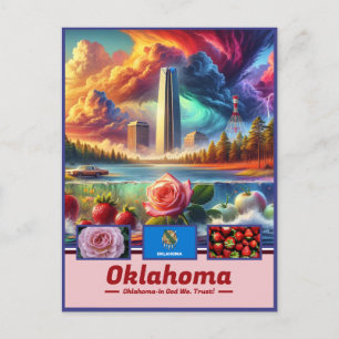 Cartão Postal Oklahoma Essence Landmarks & Nature