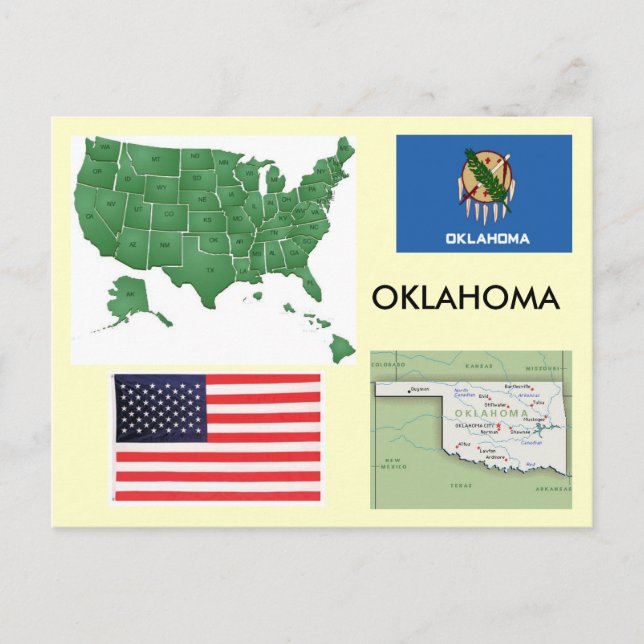 Cartão Postal Oklahoma, EUA (Frente)